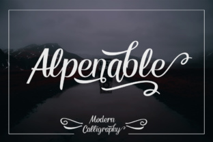 Alpenable: A Timeless Display Font for Modern Design