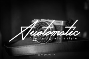 Auotomatic: A Modern Signature Font for Creative Expression