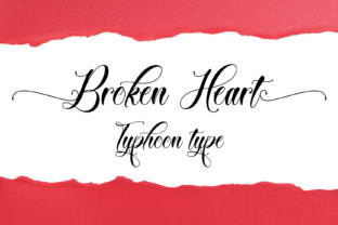 Broken Heart: A Timeless Calligraphy Font for Modern Design