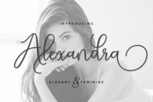 Discover the Elegance of Alexandra Script: A Modern Calligraphy Font for Versatile Design