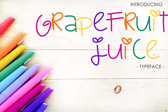 Grapefruit Juice Font: A Feminine Touch for Creative Projects