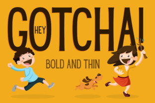 Hey Gotcha: Playful Font for Creative Projects