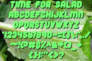 Time for Salad: A Playful Font with Practical Purpose