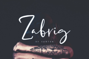 Zabrig: A Handwritten Font with Character